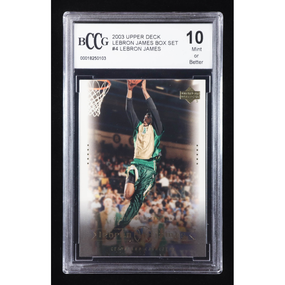 LeBron James 2003 Upper Deck LeBron James Box Set #4 RC / Center of Attention (BCCG 10) at PristineAuction.com