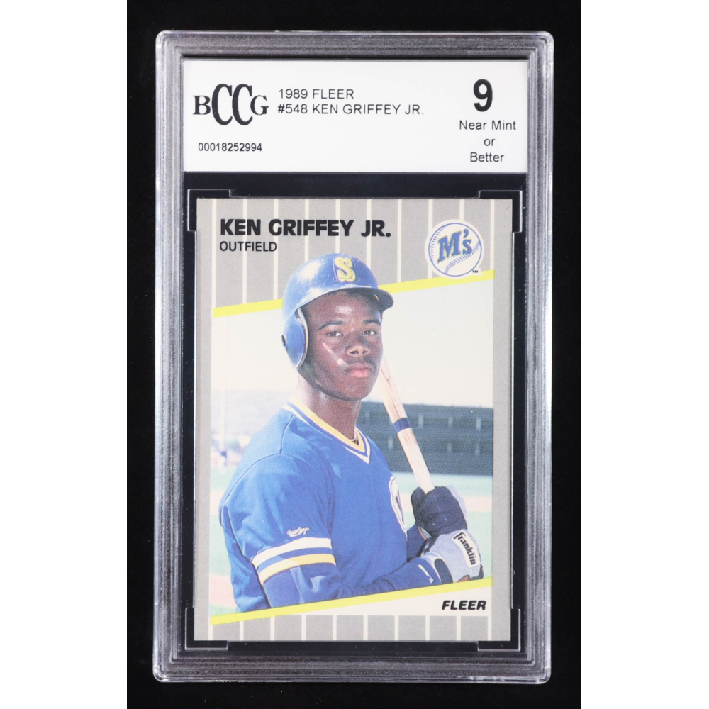 Ken Griffey Jr. 1989 Fleer #548 RC (BCCG 9) at PristineAuction.com
