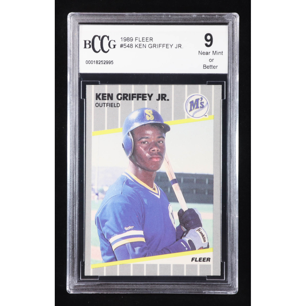 Ken Griffey Jr. 1989 Fleer #548 RC (BCCG 9) at PristineAuction.com