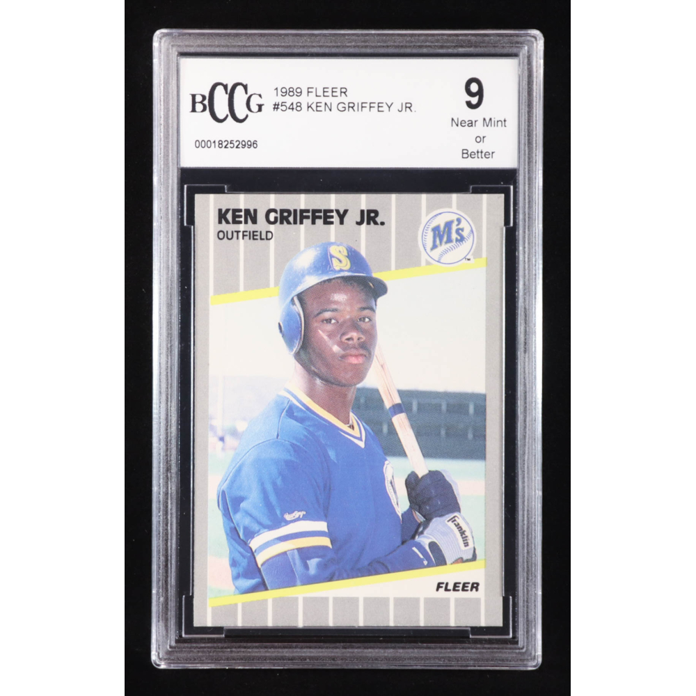 Ken Griffey Jr. 1989 Fleer #548 RC (BCCG 9) at PristineAuction.com