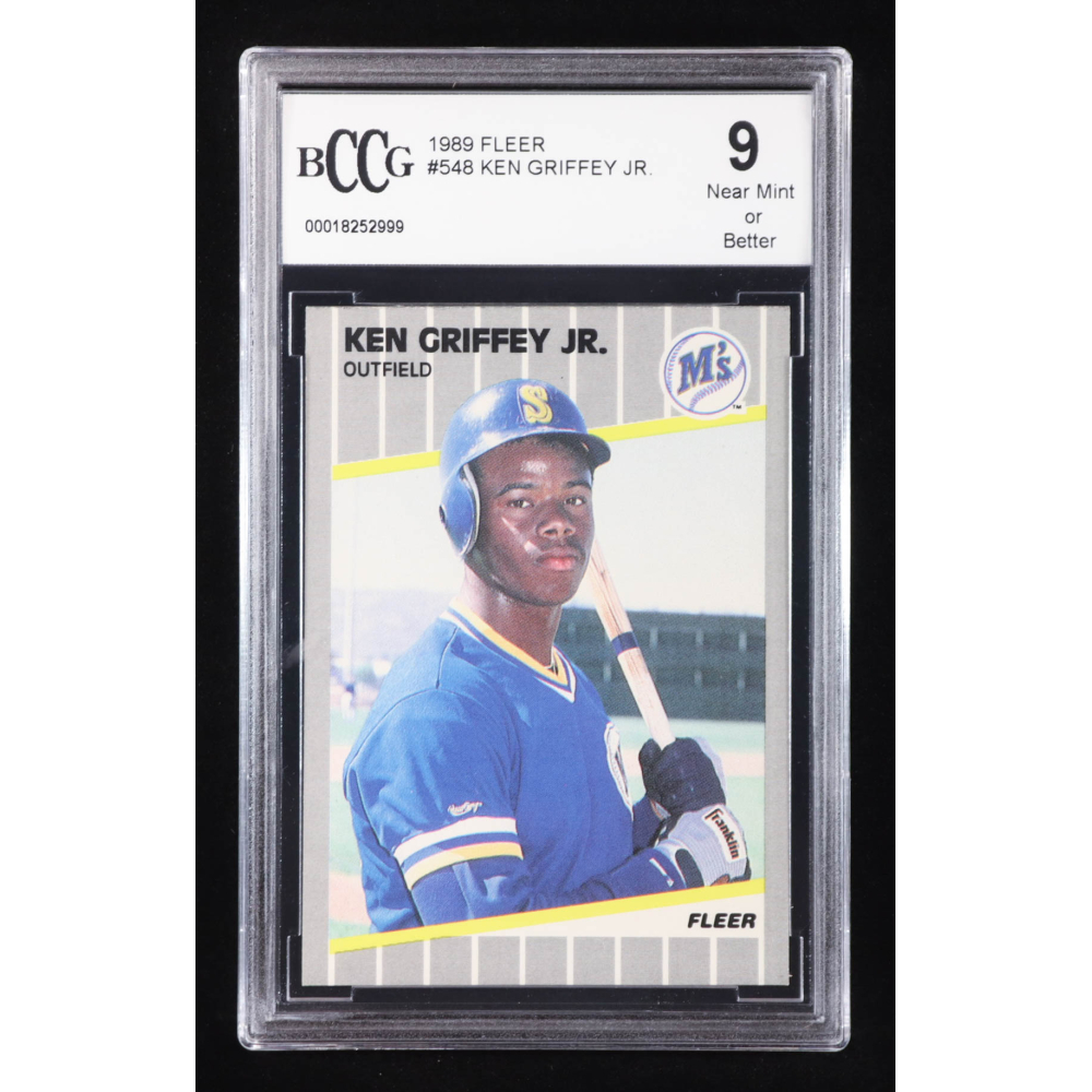 Ken Griffey Jr. 1989 Fleer #548 RC (BCCG 9) at PristineAuction.com