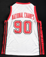 1989-1990 UNLV Runnin' Rebels Championship Team Signed Jersey By (4) With Larry Johnson, Stacy Augmon, Anderson Hunt & Moses Scurry (Beckett) at PristineAuction.com