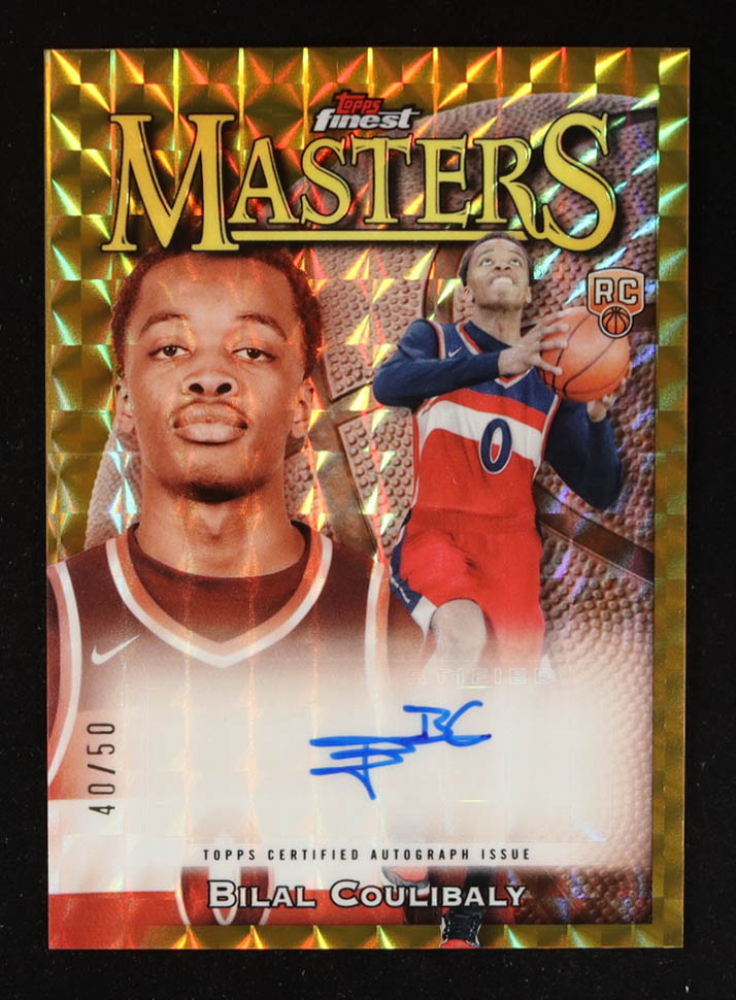 Bilal Coulibaly 2023-24 Finest Masters Autographs Gold Geometric Refractors #MABC #40/50 RC