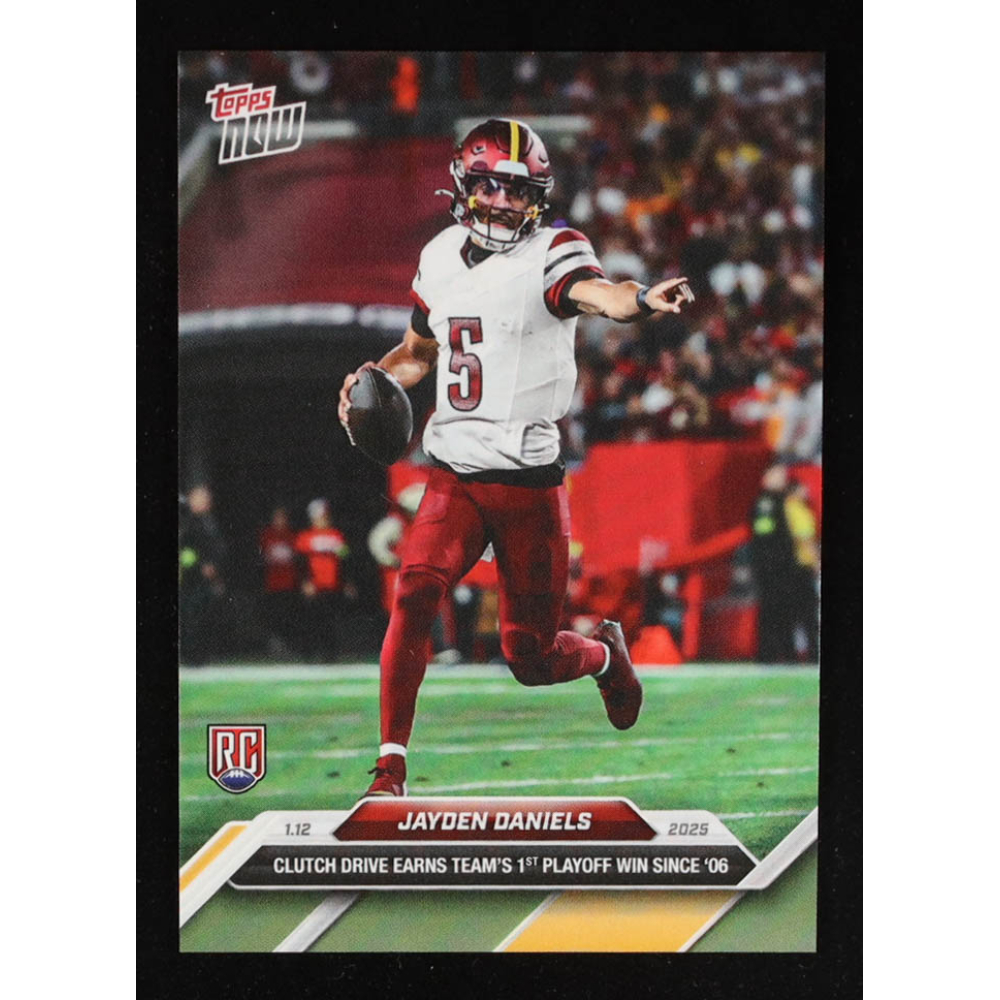 Jayden Daniels 2024 Topps Now #22 RC at PristineAuction.com