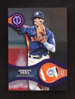 Jeremy Pena 2025 Topps Tribute Stamp of Approval Relics Purple #SOAJP #40/50 at PristineAuction.com