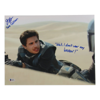 Jake Cannavale Signed "The Mandalorian" 11x14 Photo Inscribed "Toro Calican" & "'Wait, I Don't Wear Any Beskar!'" (Beckett) at PristineAuction.com