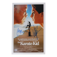 Ralph Macchio & William Zabka Signed "Karate Kid" 11x17 Movie Poster Photo (Beckett) at PristineAuction.com