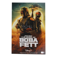 Temuera Morrison Signed "The Book of Boba Fett" 11x17 Movie Poster Photo Inscribed "Boba Fett" (Beckett) at PristineAuction.com