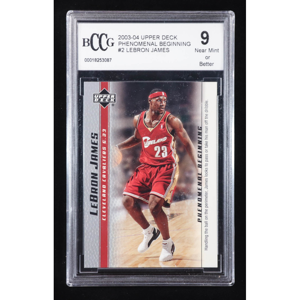 LeBron James 2003-04 Upper Deck Phenomenal Beginning LeBron James #2 RC / Handling The Ball (BCCG 9) at PristineAuction.com