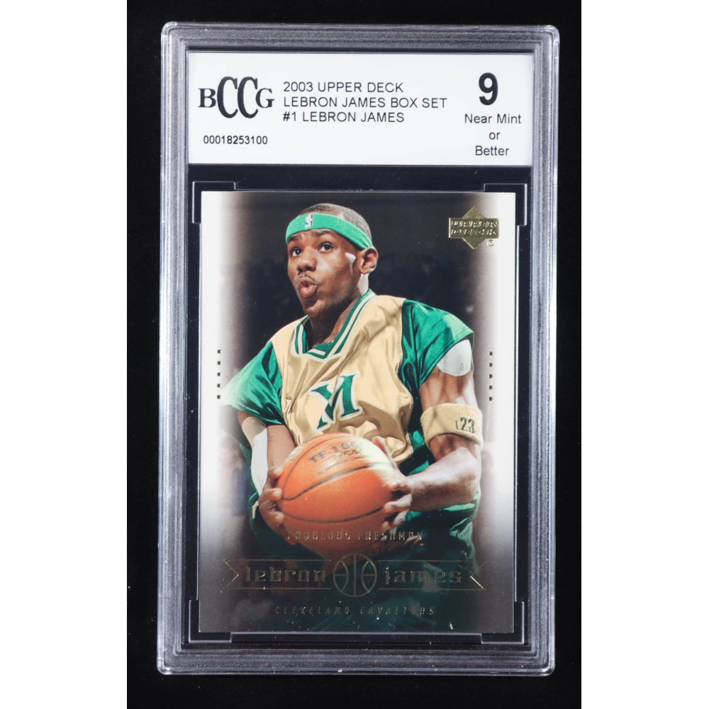 LeBron James 2003 Upper Deck LeBron James Box Set #1 RC / Fabulous Freshman (BCCG 9) at PristineAuction.com