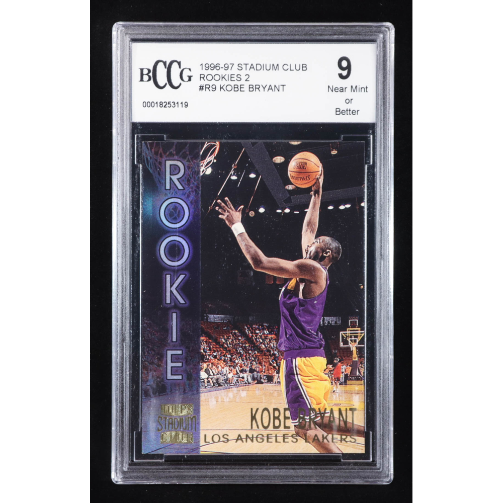 Kobe Bryant 1996-97 Stadium Club Rookies 2 #R9 RC (BCCG 9) at PristineAuction.com