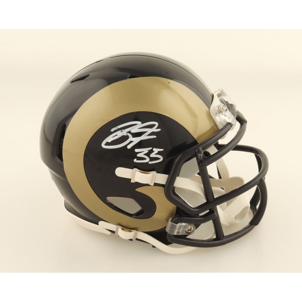 Braden Fiske Signed Rams Speed Mini Helmet (Beckett) at PristineAuction.com