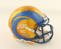 Braden Fiske Signed Rams Flash Alternate Speed Mini Helmet (Beckett) at PristineAuction.com