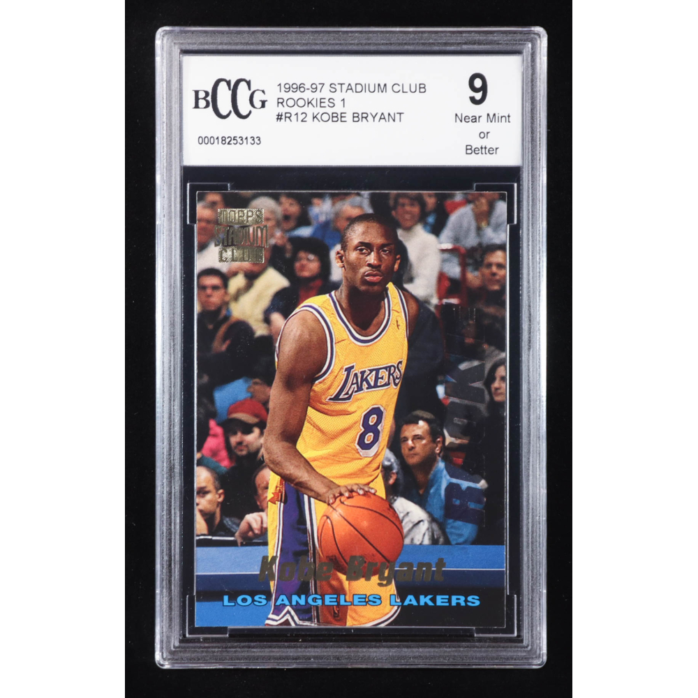 Kobe Bryant 1996-97 Stadium Club Rookies 1 #R12 RC (BCCG 9) at PristineAuction.com