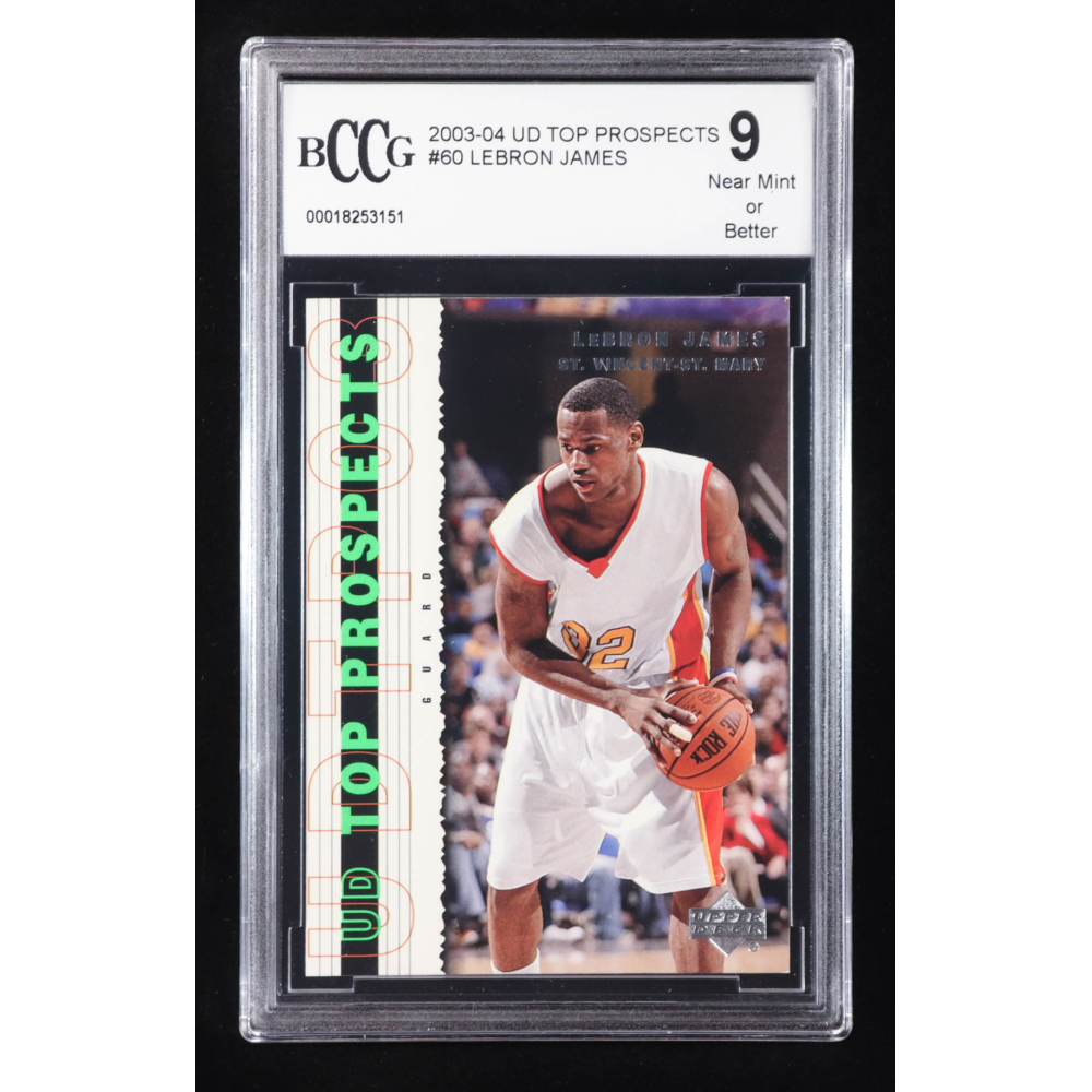 LeBron James 2003-04 UD Top Prospects #60 RC (BCCG 9) at PristineAuction.com