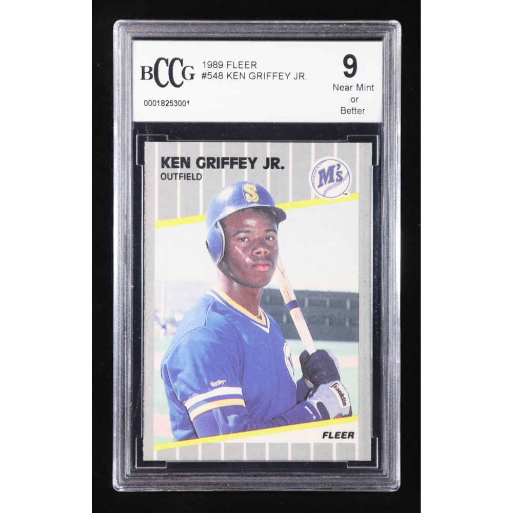 Ken Griffey Jr. 1989 Fleer #548 RC (BCCG 9) at PristineAuction.com