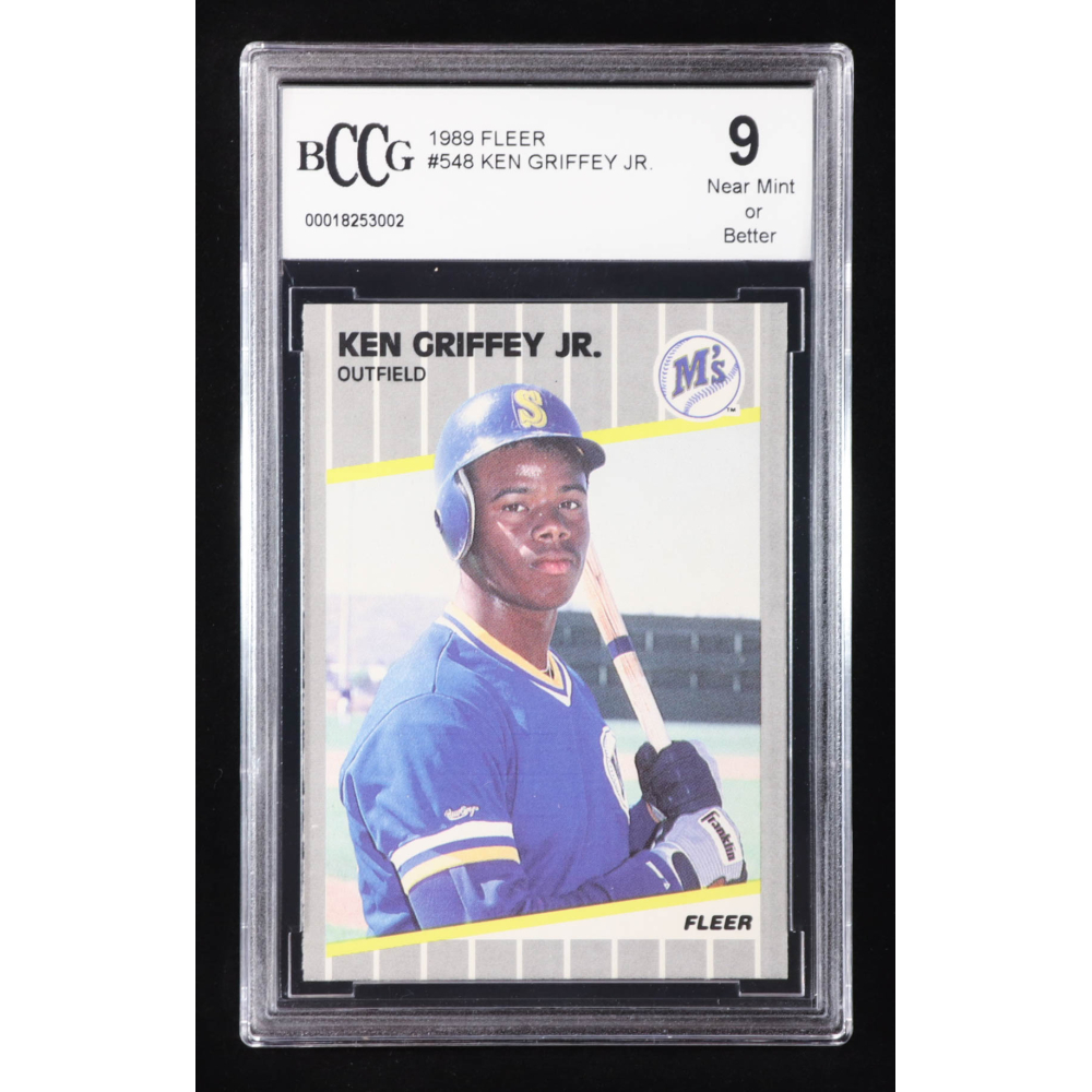 Ken Griffey Jr. 1989 Fleer #548 RC (BCCG 9) at PristineAuction.com