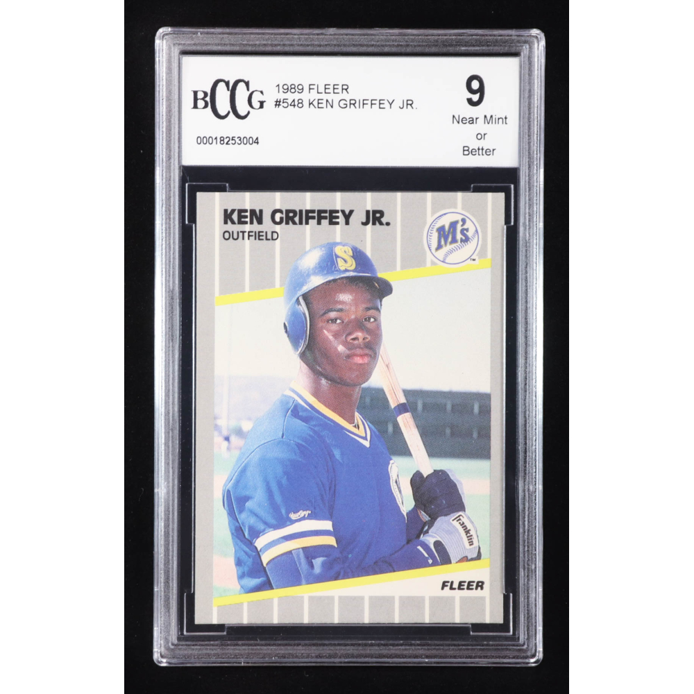 Ken Griffey Jr. 1989 Fleer #548 RC (BCCG 9) at PristineAuction.com
