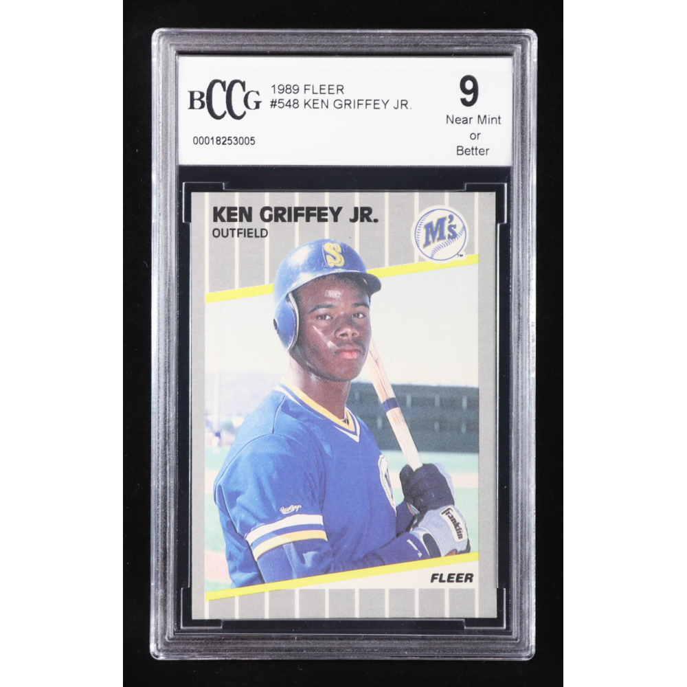 Ken Griffey Jr. 1989 Fleer #548 RC (BCCG 9) at PristineAuction.com