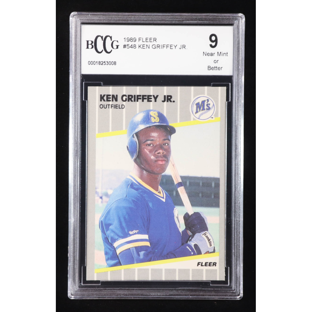 Ken Griffey Jr. 1989 Fleer #548 RC (BCCG 9) at PristineAuction.com