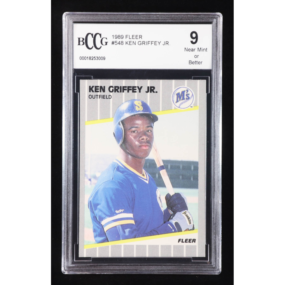 Ken Griffey Jr. 1989 Fleer #548 RC (BCCG 9) at PristineAuction.com