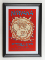 1993 "Nirvana" Oakland Concert Custom Framed Poster Print Display at PristineAuction.com