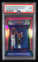 Giannis Antetokounmpo 2020-21 Donruss Optic Air Defense Pink #1 #23/25 (PSA 9) at PristineAuction.com
