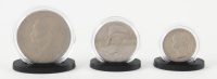 1976 Bicentennial Double Dated Bicentennial U.S. Coin Set With (3) Coins at PristineAuction.com
