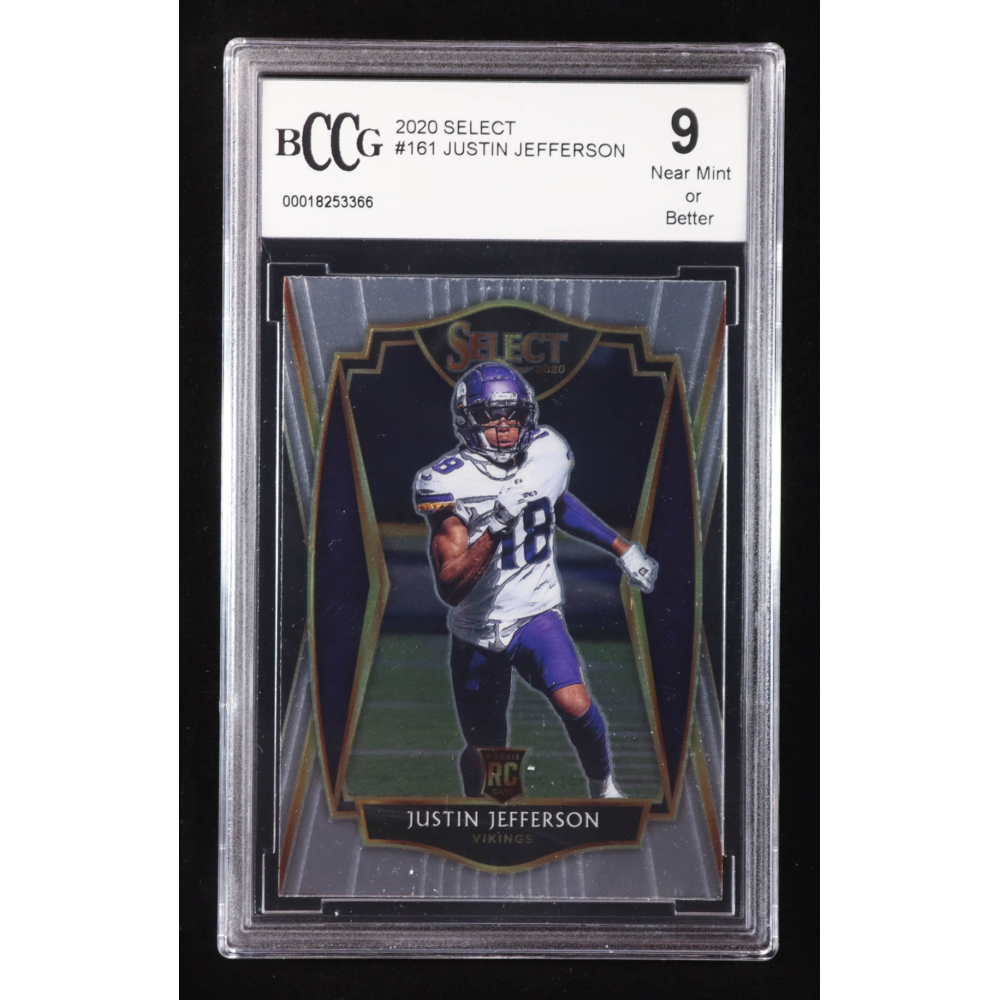 Justin Jefferson 2020 Select #161 RC (BCCG 9) at PristineAuction.com