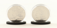100th Anniversary Morgan & Peace Dollar Merrick Mint Double Dated Centennial Tribute Set Of (2) Coins at PristineAuction.com