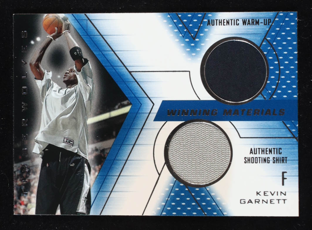 Kevin Garnett 2001-02 SPx Winning Materials #KG2 Warm-Up/Shooting Shirt
