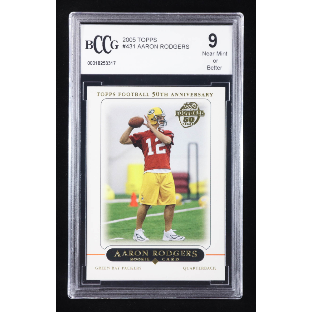Aaron Rodgers 2005 Topps #431 RC (BCCG 9) at PristineAuction.com