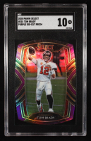 Tom Brady 2020 Select Prizm Purple Die Cut #201 (SGC 10) at PristineAuction.com