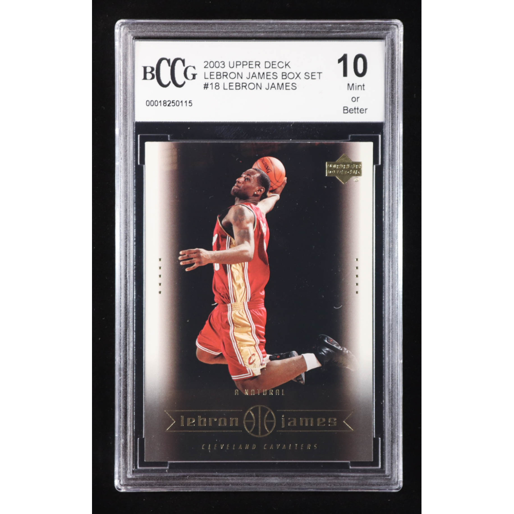 LeBron James 2003 Upper Deck LeBron James Box Set #18 RC / A Natural (BCCG 10) at PristineAuction.com