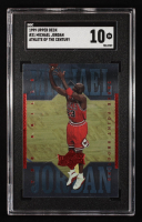 Michael Jordan 1999 Upper Deck Michael Jordan Athlete of the Century #31 / Three Point Shooting (SGC 10) at PristineAuction.com