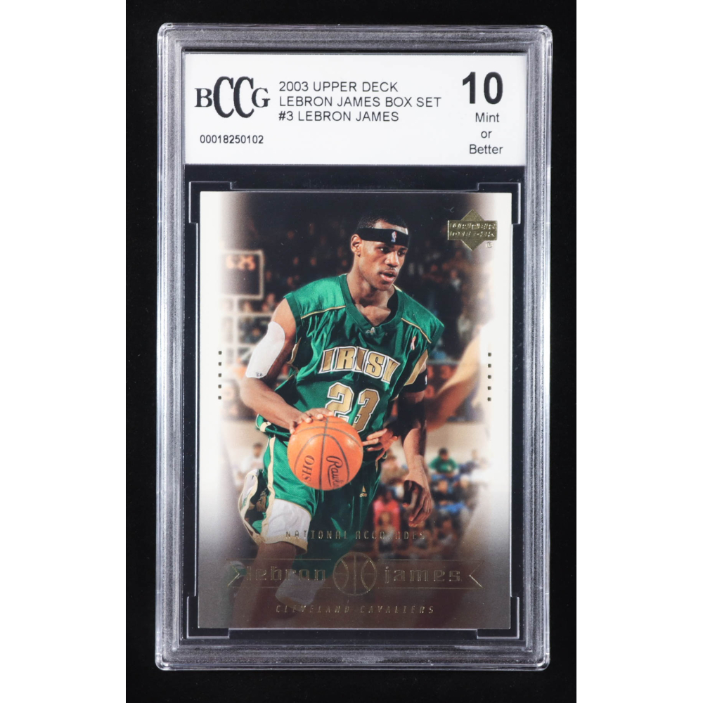LeBron James 2003 Upper Deck LeBron James Box Set #3 RC / National Accolades (BCCG 10) at PristineAuction.com