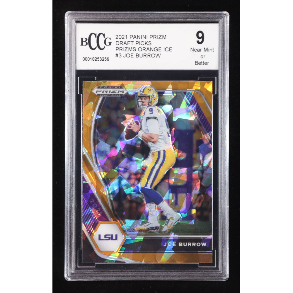 Joe Burrow 2021 Panini Prizm Draft Picks Prizms Gold Ice #3 (BCCG 9) at PristineAuction.com