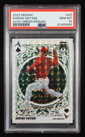 Shohei Ohtani 2022 Panini Mosaic Aces Mosaic Green #2 (PSA 10) at PristineAuction.com