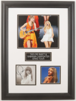 Taylor Swift & Sabrina Carpenter "The Eras Tour" Dual-Signed Custom Framed CD Insert Display (JSA) at PristineAuction.com