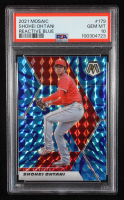 Shohei Ohtani 2021 Panini Mosaic Mosaic Reactive Blue #179 (PSA 10) at PristineAuction.com