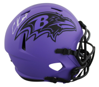 Ed Reed Signed Ravens Full-Size Rave Alternate Speed Helmet (Beckett) at PristineAuction.com