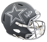 Dak Prescott Signed Cowboys Full-Size Slate Alternate Speed Helmet (Beckett) at PristineAuction.com