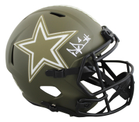 Dak Prescott Signed Cowboys Full-Size Salute to Service Alternate Speed Helmet (Beckett) at PristineAuction.com
