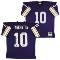 Fran Tarkenton Signed Vikings Mitchell & Ness Authentic Jersey Inscribed "HOF 1986" & "NFL MVP 1975" (Beckett) at PristineAuction.com