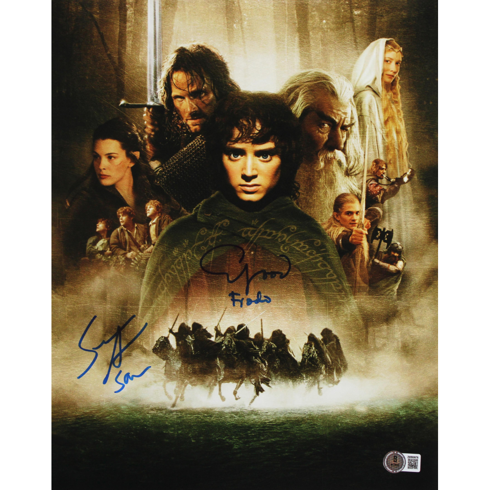 Elijah Wood & Sean Astin Signed 