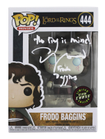 Elijah Wood Signed "Lord Of The Rings" Frodo Baggins #444 Funko Pop Vinyl Figure Inscribed "The Ring is Mine!" & "Frodo Baggins" (Beckett) at PristineAuction.com