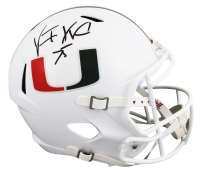 Vince Wilfork Signed Miami Hurricanes Full-Size Speed Helmet (Beckett) at PristineAuction.com