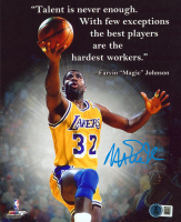 Magic Johnson Signed Lakers 8x10 Photo (Beckett) at PristineAuction.com