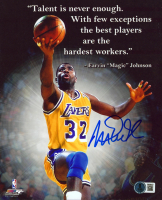 Magic Johnson Signed Lakers 8x10 Photo (Beckett) at PristineAuction.com