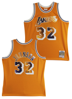 Magic Johnson Signed Lakers Mitchell & Ness Authentic Jersey (Beckett) at PristineAuction.com